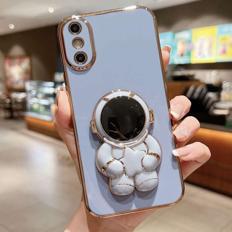 Embrace Stars Electroplating Astronaut Holder Phone Case, For iPhone 12 Pro, For  iPhone 12 mini,...