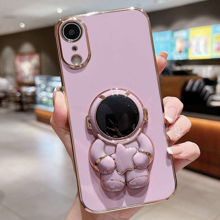 Embrace Stars Electroplating Astronaut Holder Phone Case, For iPhone 12 Pro, For  iPhone 12 mini,...