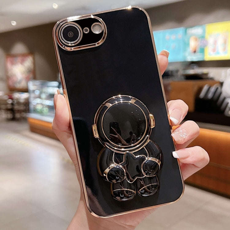 Embrace Stars Electroplating Astronaut Holder Phone Case, For iPhone 14 Pro Max, For iPhone SE 20...