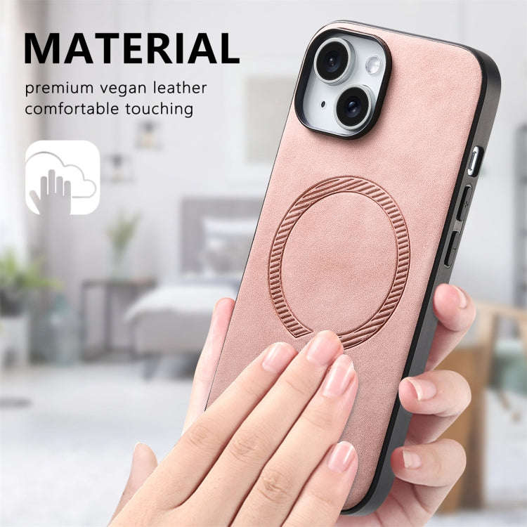 Solid Color Retro Magsafe PU Back Cover Phone Case, For iPhone 11 Pro Max, For iPhone 11, For iPh...