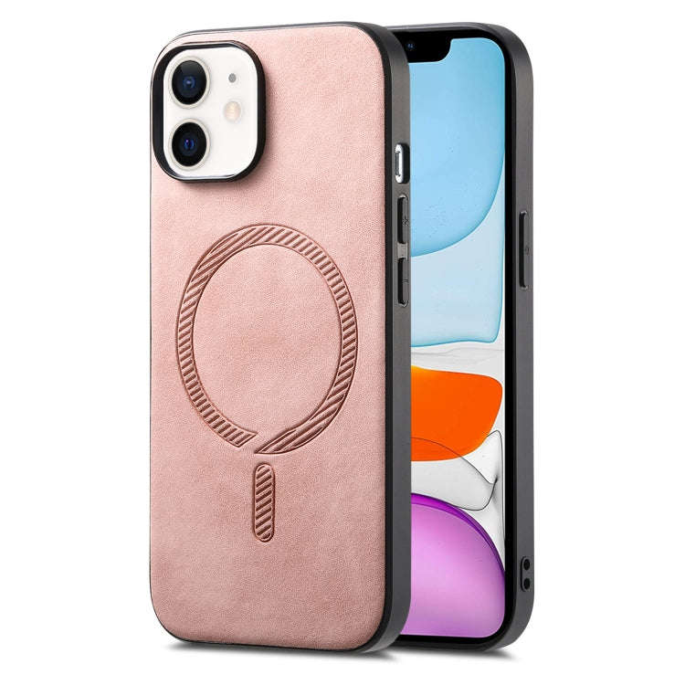 Solid Color Retro Magsafe PU Back Cover Phone Case, For iPhone 11 Pro Max, For iPhone 11, For iPh...