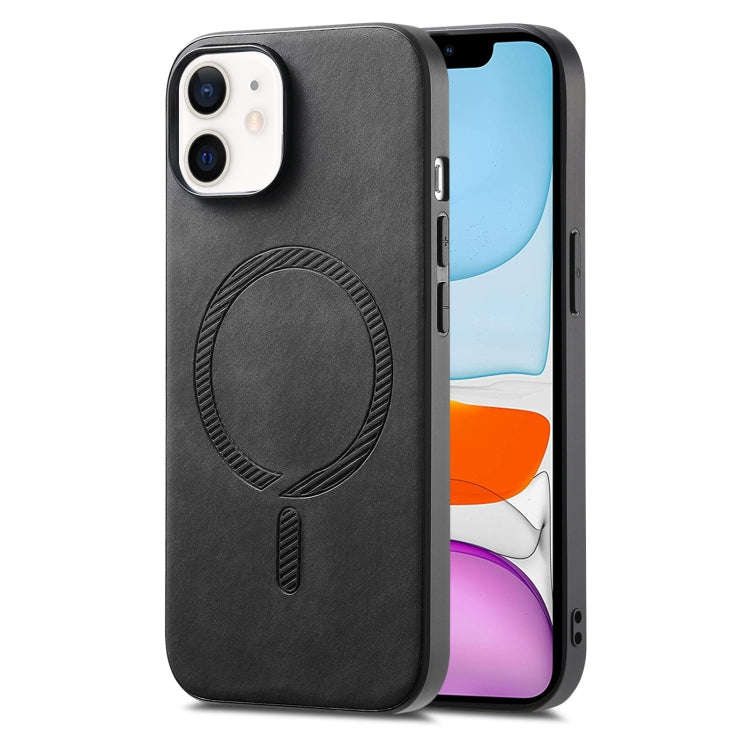 Solid Color Retro Magsafe PU Back Cover Phone Case, For iPhone 11 Pro Max, For iPhone 11, For iPh...