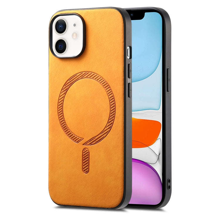 Solid Color Retro Magsafe PU Back Cover Phone Case, For iPhone 11 Pro Max, For iPhone 11, For iPh...