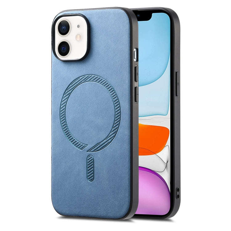 Solid Color Retro Magsafe PU Back Cover Phone Case, For iPhone 11 Pro Max, For iPhone 11, For iPh...