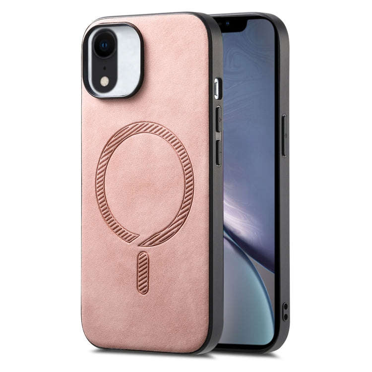 Solid Color Retro Magsafe PU Back Cover Phone Case, For iPhone 11 Pro Max, For iPhone 11, For iPh...