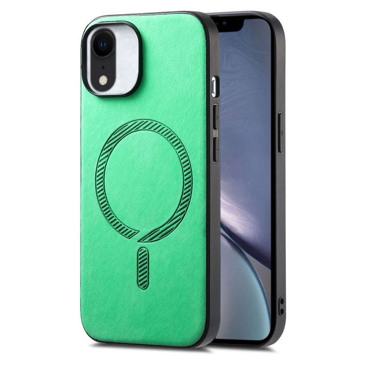Solid Color Retro Magsafe PU Back Cover Phone Case, For iPhone 11 Pro Max, For iPhone 11, For iPh...