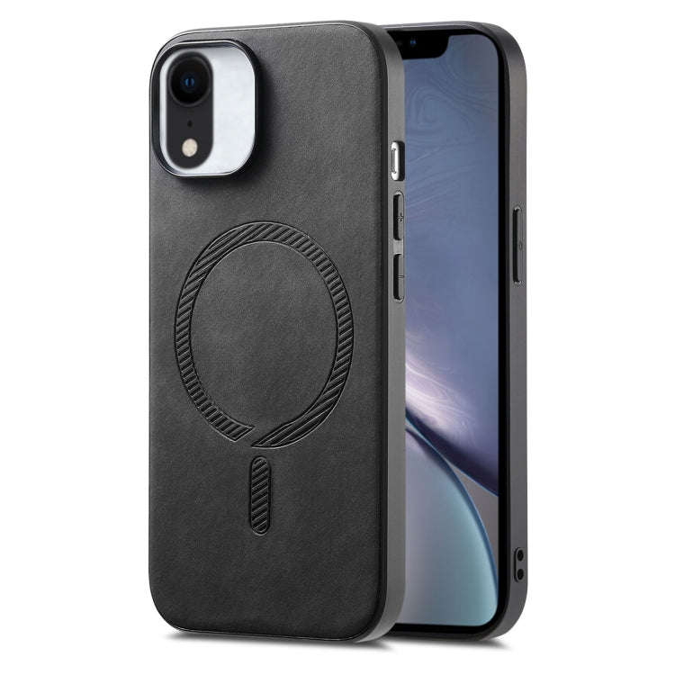 Solid Color Retro Magsafe PU Back Cover Phone Case, For iPhone 11 Pro Max, For iPhone 11, For iPh...