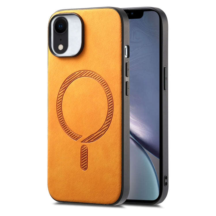 Solid Color Retro Magsafe PU Back Cover Phone Case, For iPhone 11 Pro Max, For iPhone 11, For iPh...