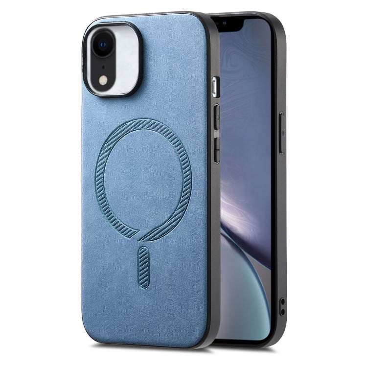Solid Color Retro Magsafe PU Back Cover Phone Case, For iPhone 11 Pro Max, For iPhone 11, For iPh...