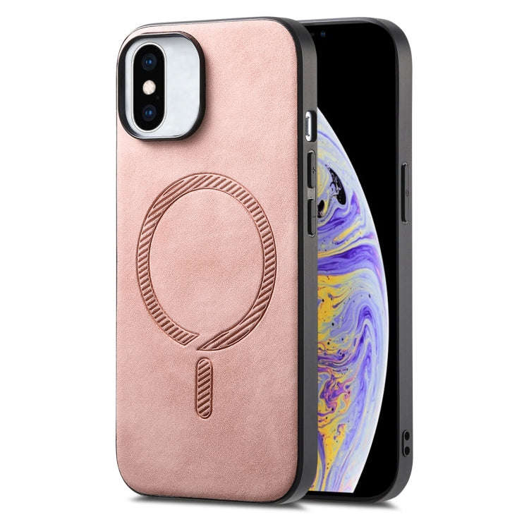Solid Color Retro Magsafe PU Back Cover Phone Case, For iPhone 11 Pro Max, For iPhone 11, For iPh...
