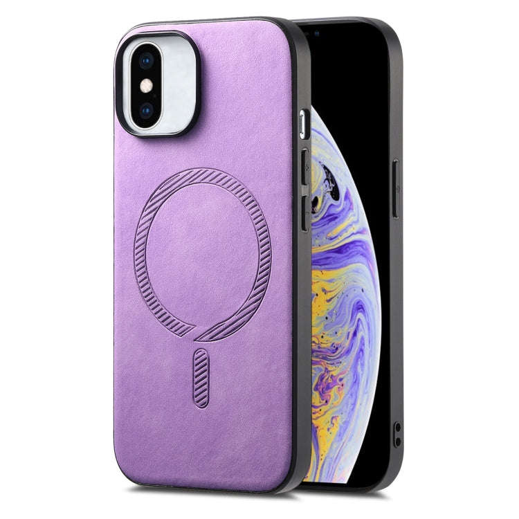 Solid Color Retro Magsafe PU Back Cover Phone Case, For iPhone 11 Pro Max, For iPhone 11, For iPh...