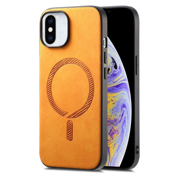 Solid Color Retro Magsafe PU Back Cover Phone Case, For iPhone 11 Pro Max, For iPhone 11, For iPh...