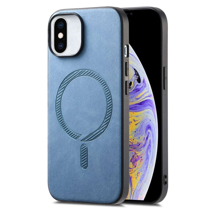 Solid Color Retro Magsafe PU Back Cover Phone Case, For iPhone 11 Pro Max, For iPhone 11, For iPh...
