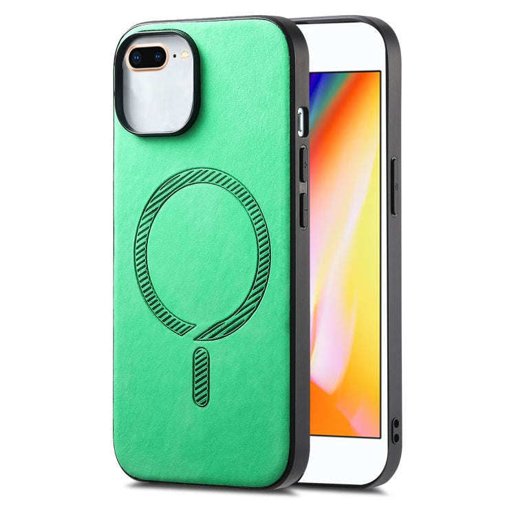 Solid Color Retro Magsafe PU Back Cover Phone Case, For iPhone 11 Pro Max, For iPhone 11, For iPh...