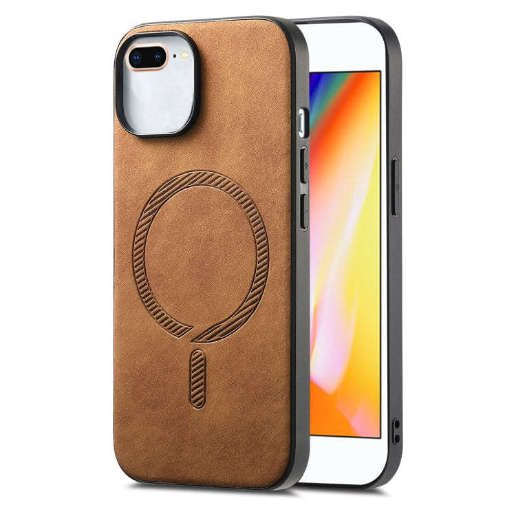 Solid Color Retro Magsafe PU Back Cover Phone Case, For iPhone 11 Pro Max, For iPhone 11, For iPh...