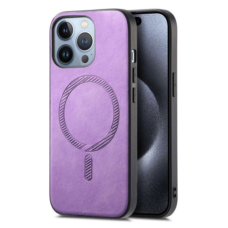 Solid Color Retro Magsafe PU Back Cover Phone Case, For iPhone 17e / 16e, For iPhone 17 Pro Max, ...