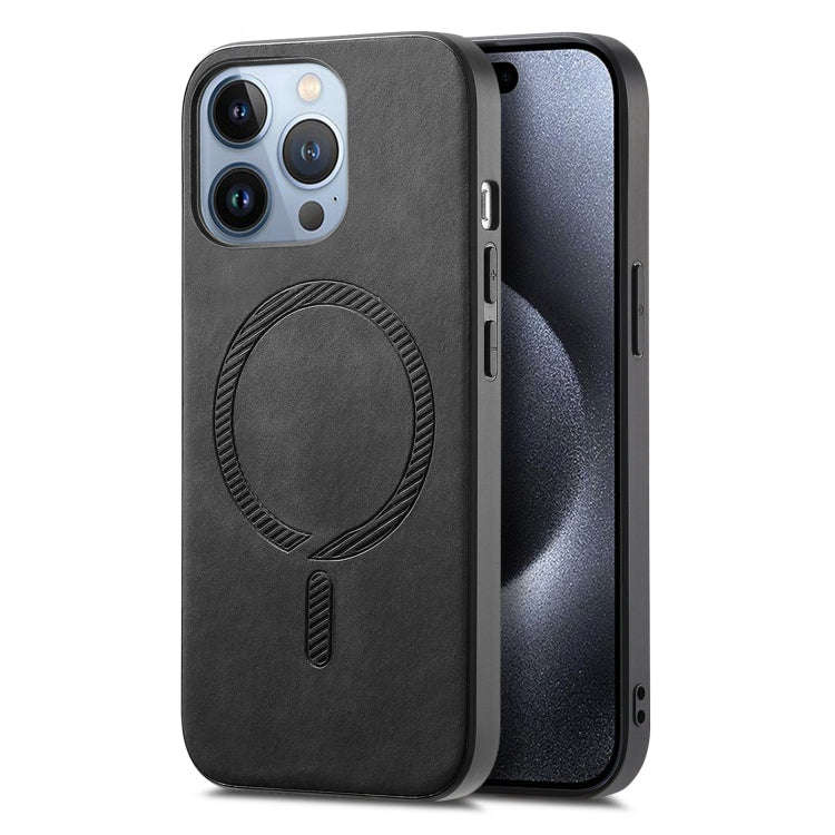 Solid Color Retro Magsafe PU Back Cover Phone Case, For iPhone 17e / 16e, For iPhone 17 Pro Max, ...