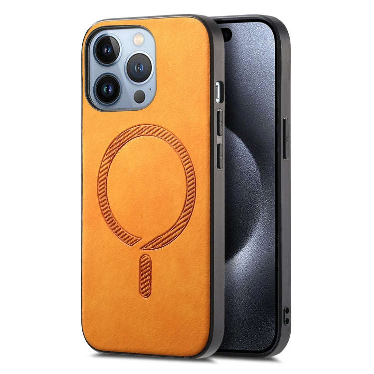Solid Color Retro Magsafe PU Back Cover Phone Case, For iPhone 17e / 16e, For iPhone 17 Pro Max, ...