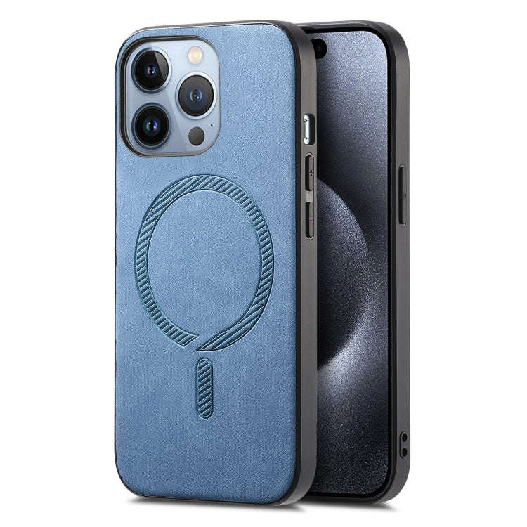 Solid Color Retro Magsafe PU Back Cover Phone Case, For iPhone 17e / 16e, For iPhone 17 Pro Max, ...