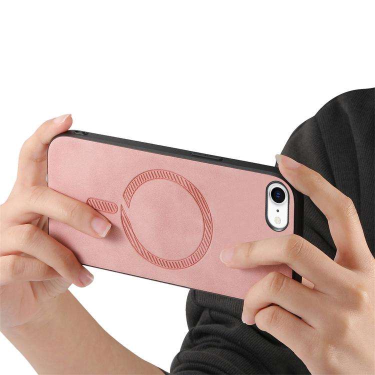 Solid Color Retro Magsafe PU Back Cover Phone Case, For iPhone 17e / 16e, For iPhone 17 Pro Max, ...
