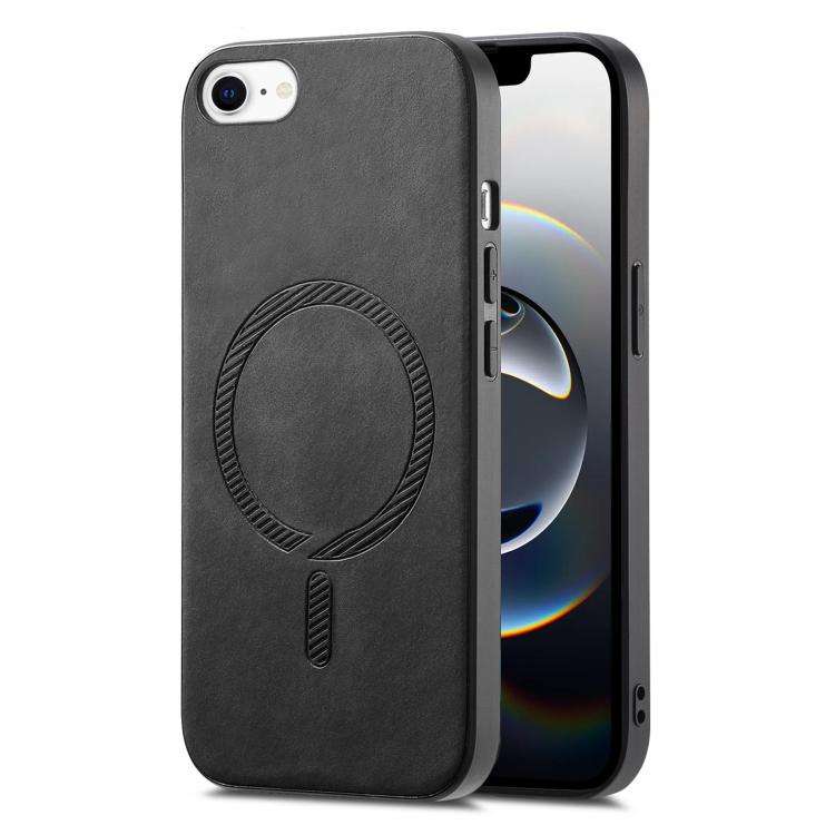 Solid Color Retro Magsafe PU Back Cover Phone Case, For iPhone 17e / 16e, For iPhone 17 Pro Max, ...