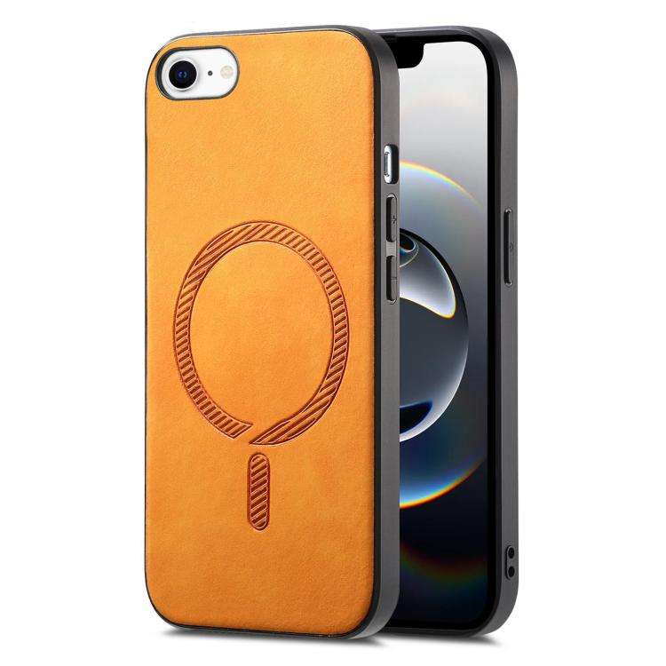 Solid Color Retro Magsafe PU Back Cover Phone Case, For iPhone 17e / 16e, For iPhone 17 Pro Max, ...
