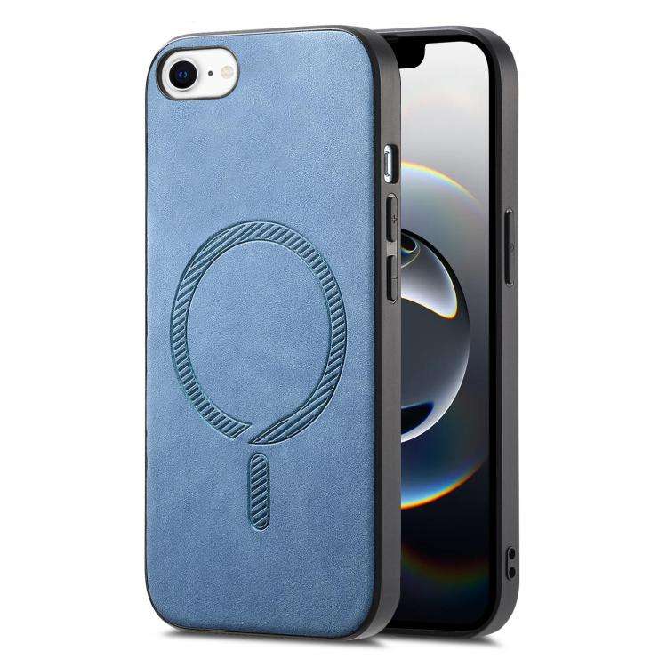 Solid Color Retro Magsafe PU Back Cover Phone Case, For iPhone 17e / 16e, For iPhone 17 Pro Max, ...