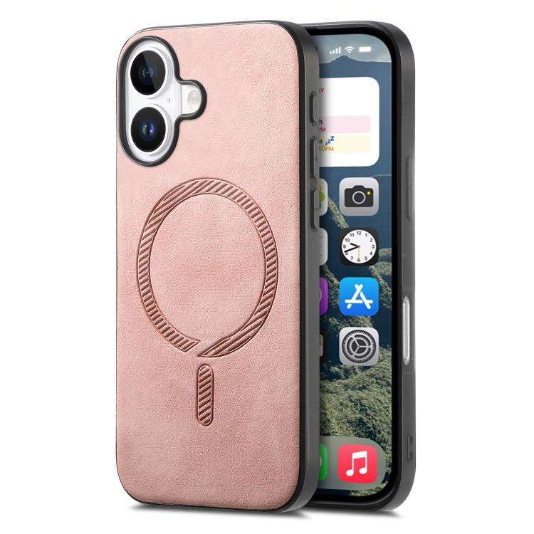 Solid Color Retro Magsafe PU Back Cover Phone Case, For iPhone 17e / 16e, For iPhone 17 Pro Max, ...