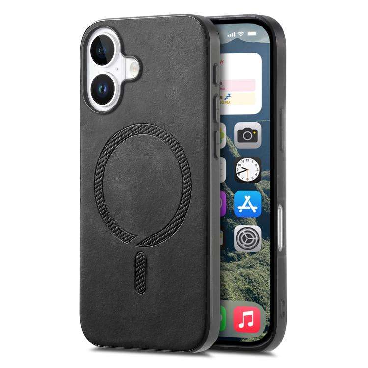 Solid Color Retro Magsafe PU Back Cover Phone Case, For iPhone 17e / 16e, For iPhone 17 Pro Max, ...