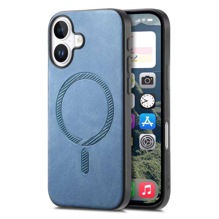 Solid Color Retro Magsafe PU Back Cover Phone Case, For iPhone 17e / 16e, For iPhone 17 Pro Max, ...