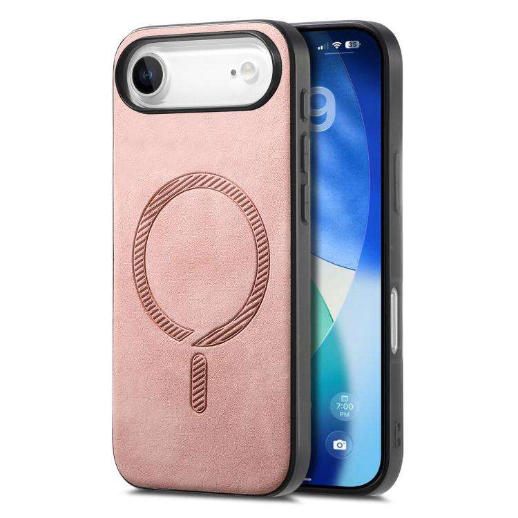 Solid Color Retro Magsafe PU Back Cover Phone Case, For iPhone 17e / 16e, For iPhone 17 Pro Max, ...