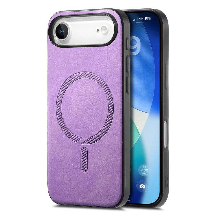 Solid Color Retro Magsafe PU Back Cover Phone Case, For iPhone 17e / 16e, For iPhone 17 Pro Max, ...