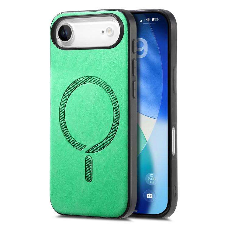 Solid Color Retro Magsafe PU Back Cover Phone Case, For iPhone 17e / 16e, For iPhone 17 Pro Max, ...