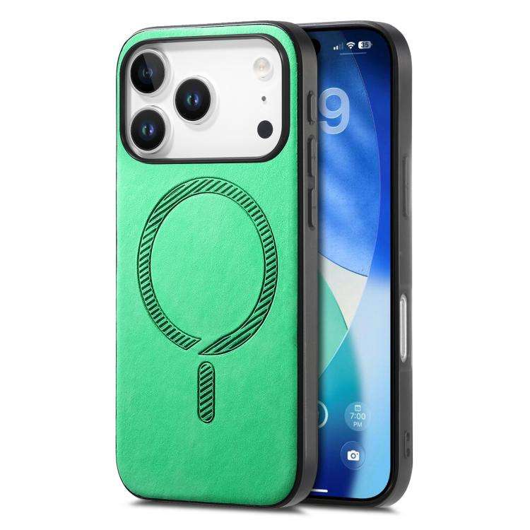 Solid Color Retro Magsafe PU Back Cover Phone Case, For iPhone 17e / 16e, For iPhone 17 Pro Max, ...