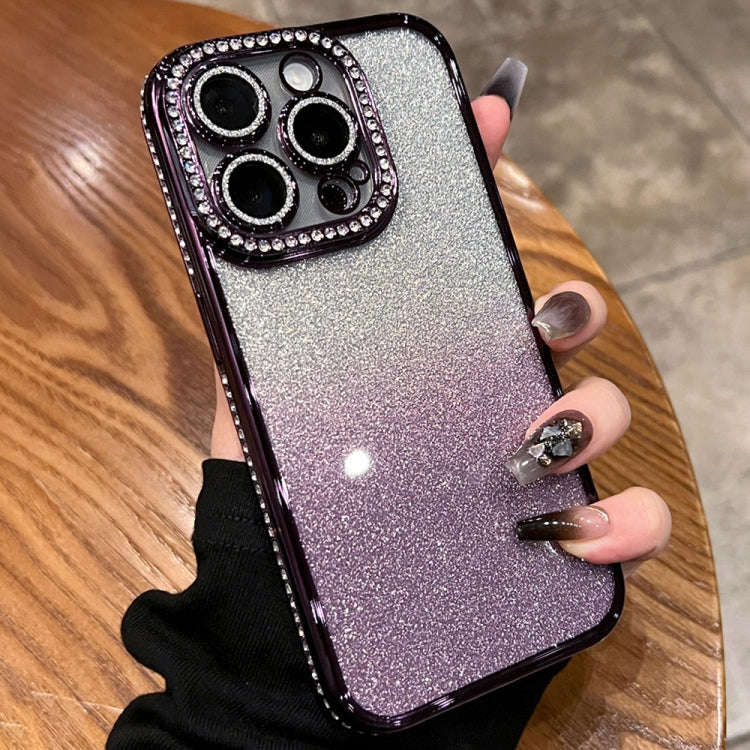 Diamond Gradient Glitter TPU Phone Case, For iPhone 14 Pro Max, For iPhone 13 Pro Max, For iPhone...
