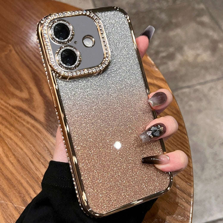 Diamond Gradient Glitter TPU Phone Case, For iPhone 17e / 16e, For iPhone 17 Pro Max, For iPhone ...