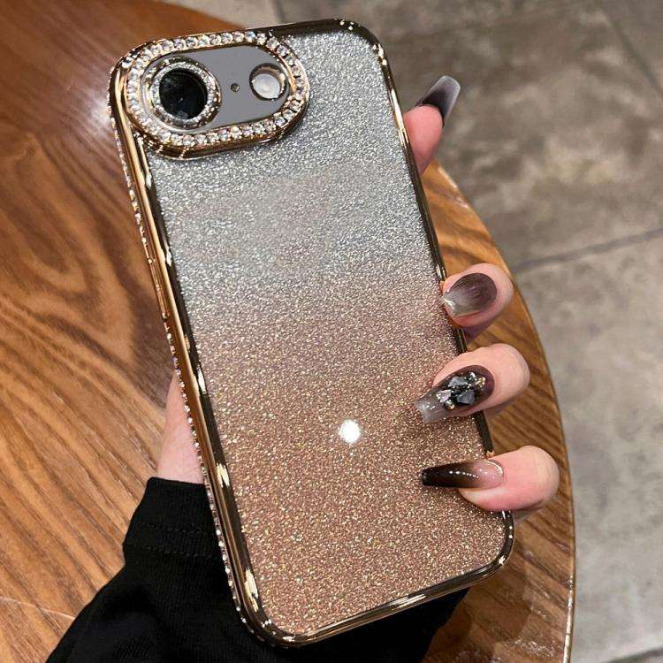 Diamond Gradient Glitter TPU Phone Case, For iPhone 17e / 16e, For iPhone 17 Pro Max, For iPhone ...