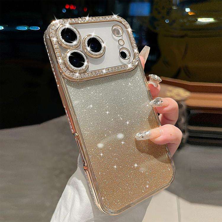 Diamond Gradient Glitter TPU Phone Case, For iPhone 17e / 16e, For iPhone 17 Pro Max, For iPhone ...