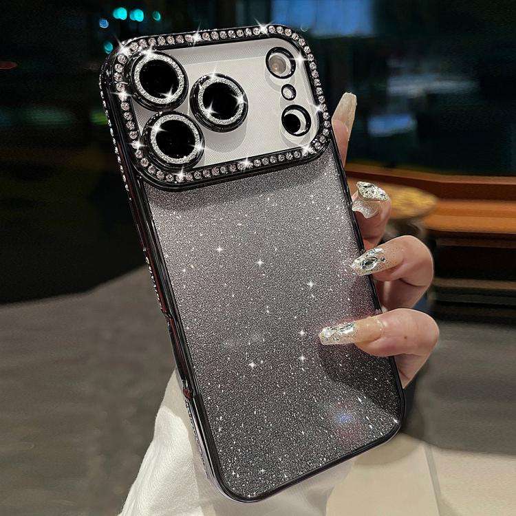 Diamond Gradient Glitter TPU Phone Case, For iPhone 17e / 16e, For iPhone 17 Pro Max, For iPhone ...