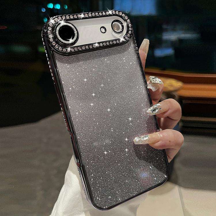 Diamond Gradient Glitter TPU Phone Case, For iPhone 17e / 16e, For iPhone 17 Pro Max, For iPhone ...