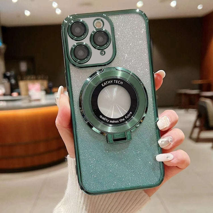 Electroplated Holder Gradient Glitter MagSafe Phone Case, For iPhone  12 Pro, For iPhone 12 mini,...