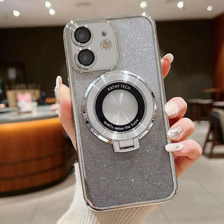 Electroplated Holder Gradient Glitter MagSafe Phone Case, For iPhone  12 Pro, For iPhone 12 mini,...