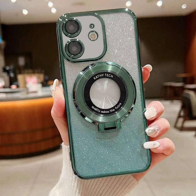 Electroplated Holder Gradient Glitter MagSafe Phone Case, For iPhone  12 Pro, For iPhone 12 mini,...