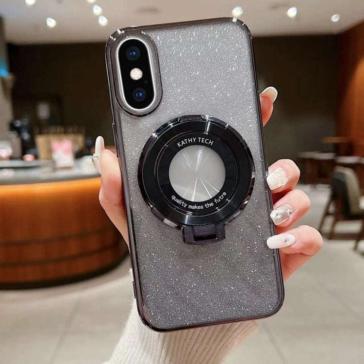 Electroplated Holder Gradient Glitter MagSafe Phone Case, For iPhone  12 Pro, For iPhone 12 mini,...