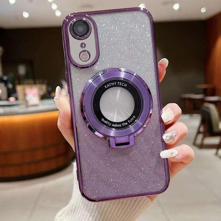 Electroplated Holder Gradient Glitter MagSafe Phone Case, For iPhone  12 Pro, For iPhone 12 mini,...