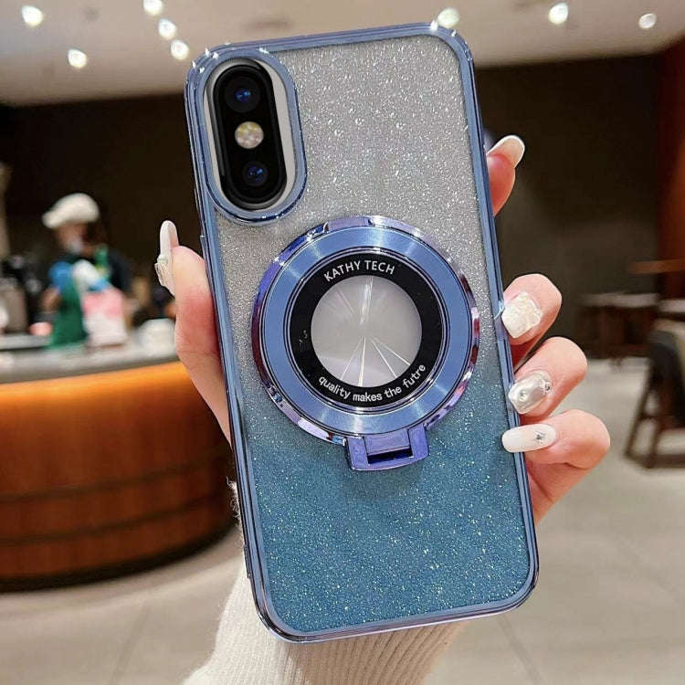 Electroplated Holder Gradient Glitter MagSafe Phone Case, For iPhone  12 Pro, For iPhone 12 mini,...
