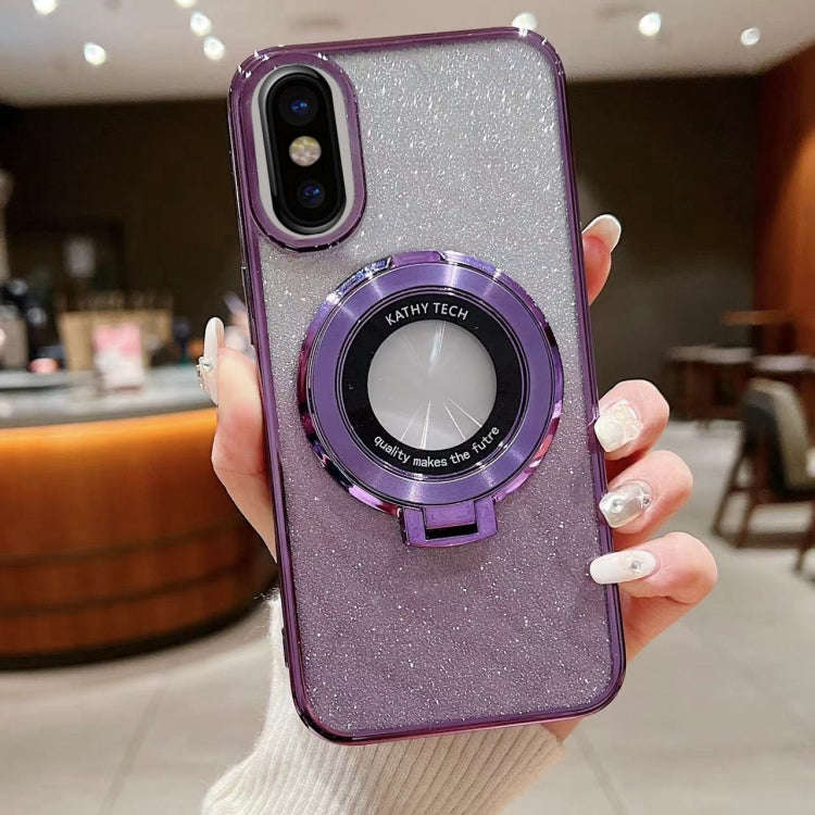Electroplated Holder Gradient Glitter MagSafe Phone Case, For iPhone  12 Pro, For iPhone 12 mini,...