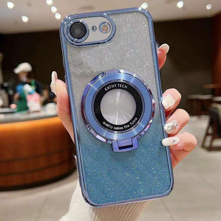 Electroplated Holder Gradient Glitter MagSafe Phone Case, For iPhone 17e / 16e, For iPhone 17 Pro...