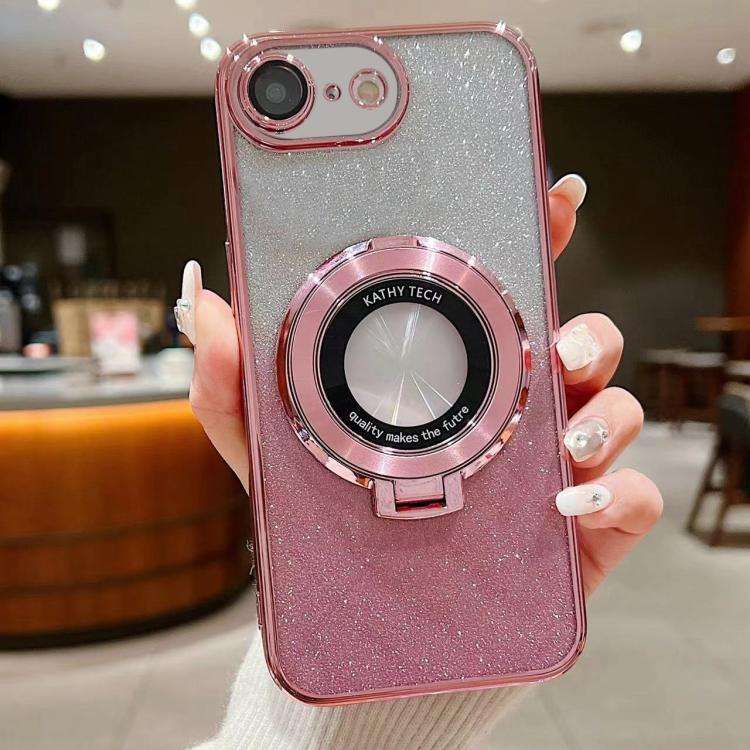 Electroplated Holder Gradient Glitter MagSafe Phone Case, For iPhone 17e / 16e, For iPhone 17 Pro...