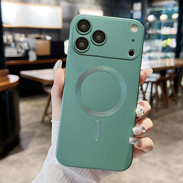 Metallic Paint Magsafe Liquid TPU Phone Case, For iPhone 17e / 16e, For iPhone 17 Pro Max, For iP...